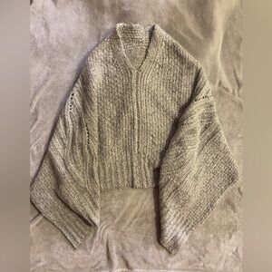 Lou & Grey cable knit poncho
